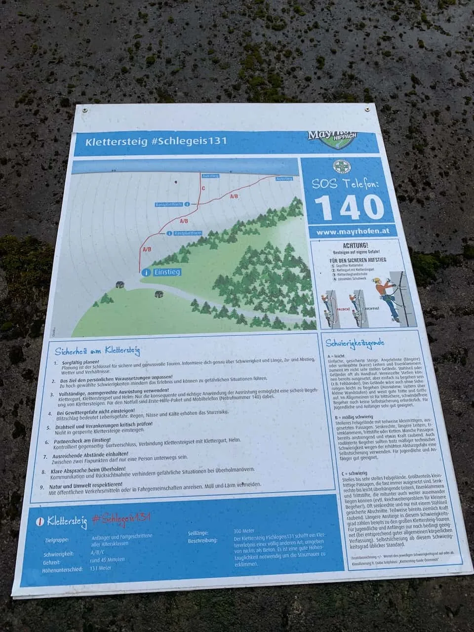 Schlegeis 131 Route Map