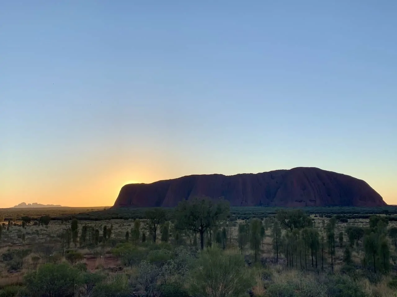 Uluru Sunset at Sunrise Spot
