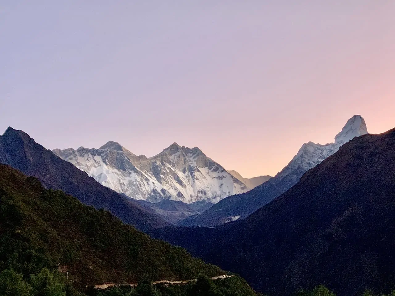 Everest Mountain Range Sunrise