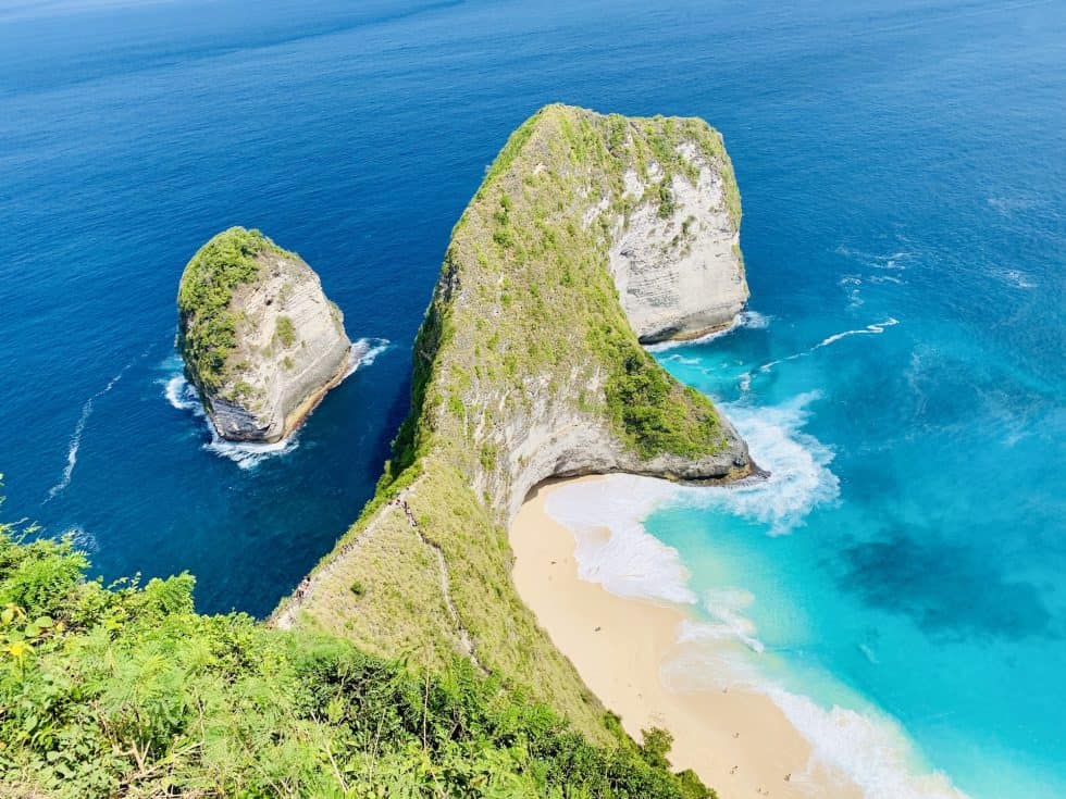 A Kelingking Beach Nusa Penida Overview | Secret Point T Rex Beach