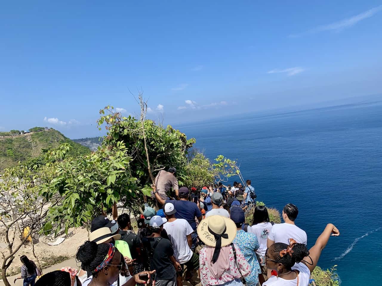 Kelingking Beach Tourists