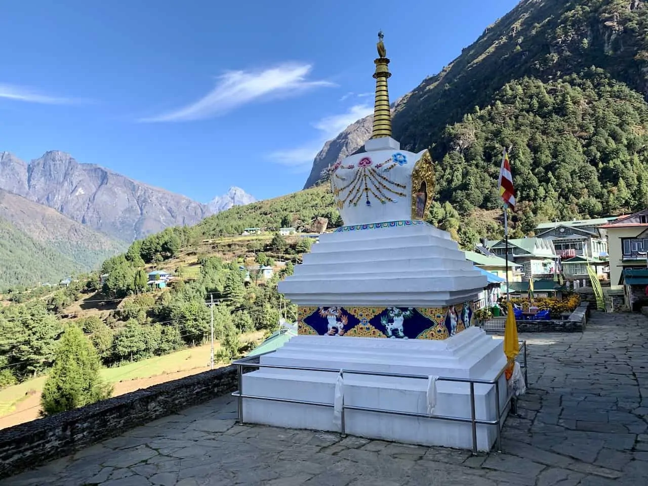Lukla to Phakding Stupa
