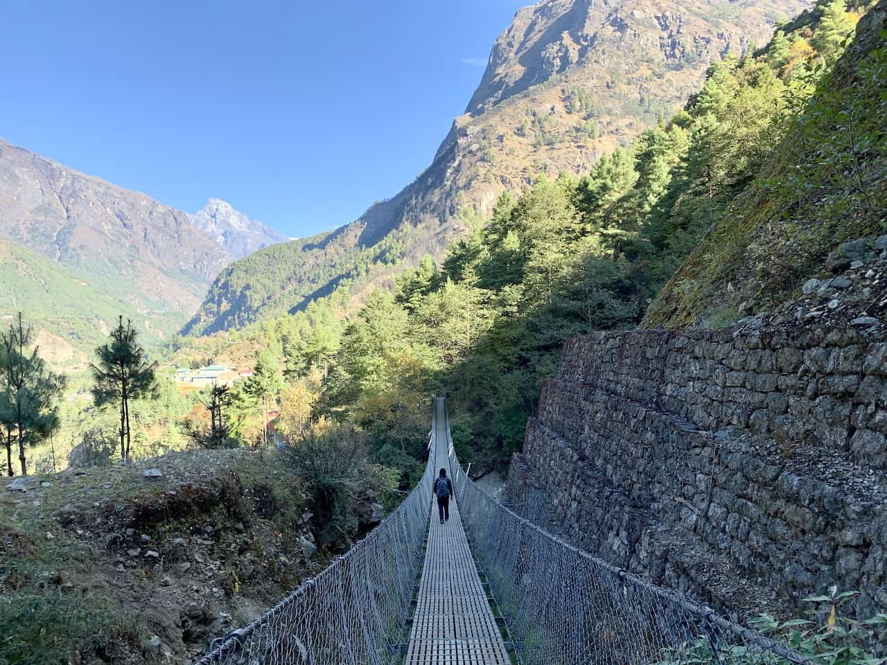 Lukla to Phakding Suspension Bridge