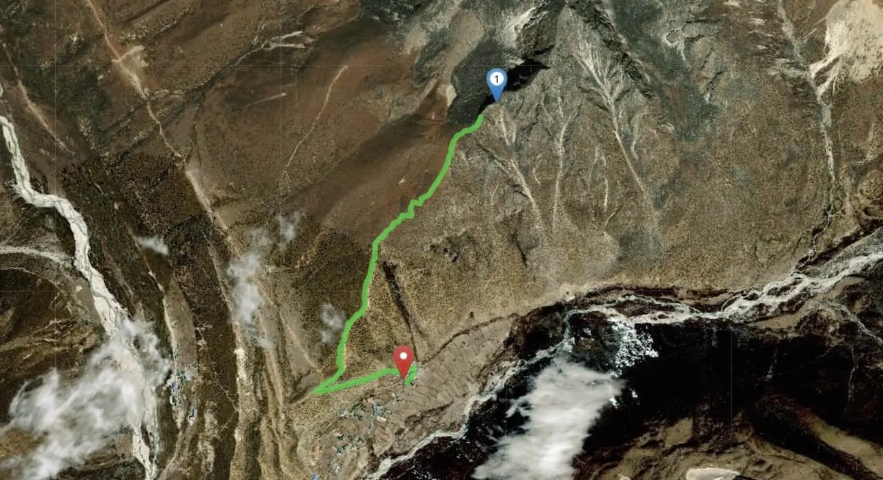 Nangkartshang Peak Map