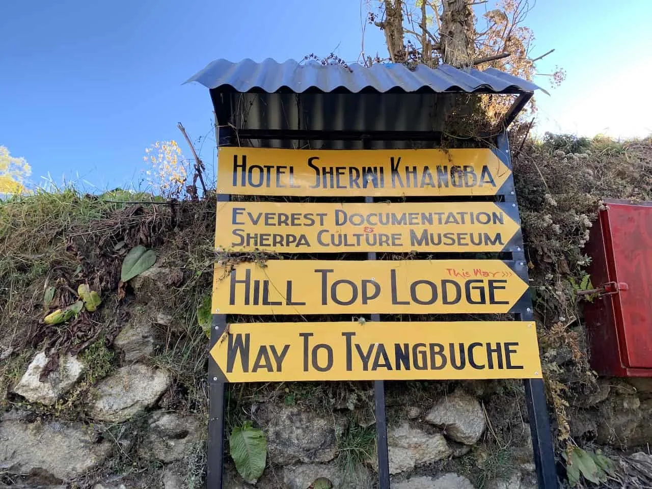 Tengboche Sign