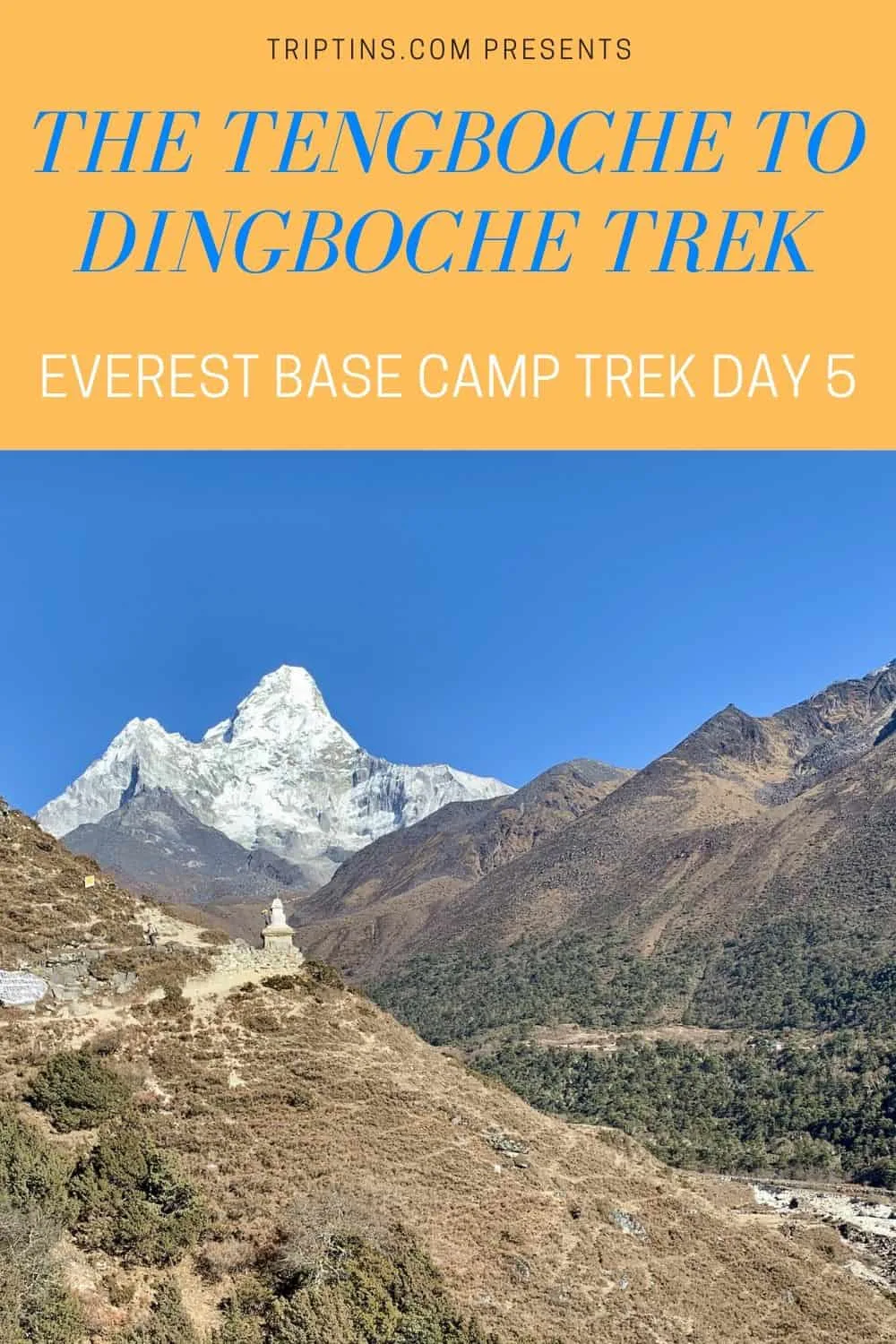 Tengboche to Dingboche Everest Trek