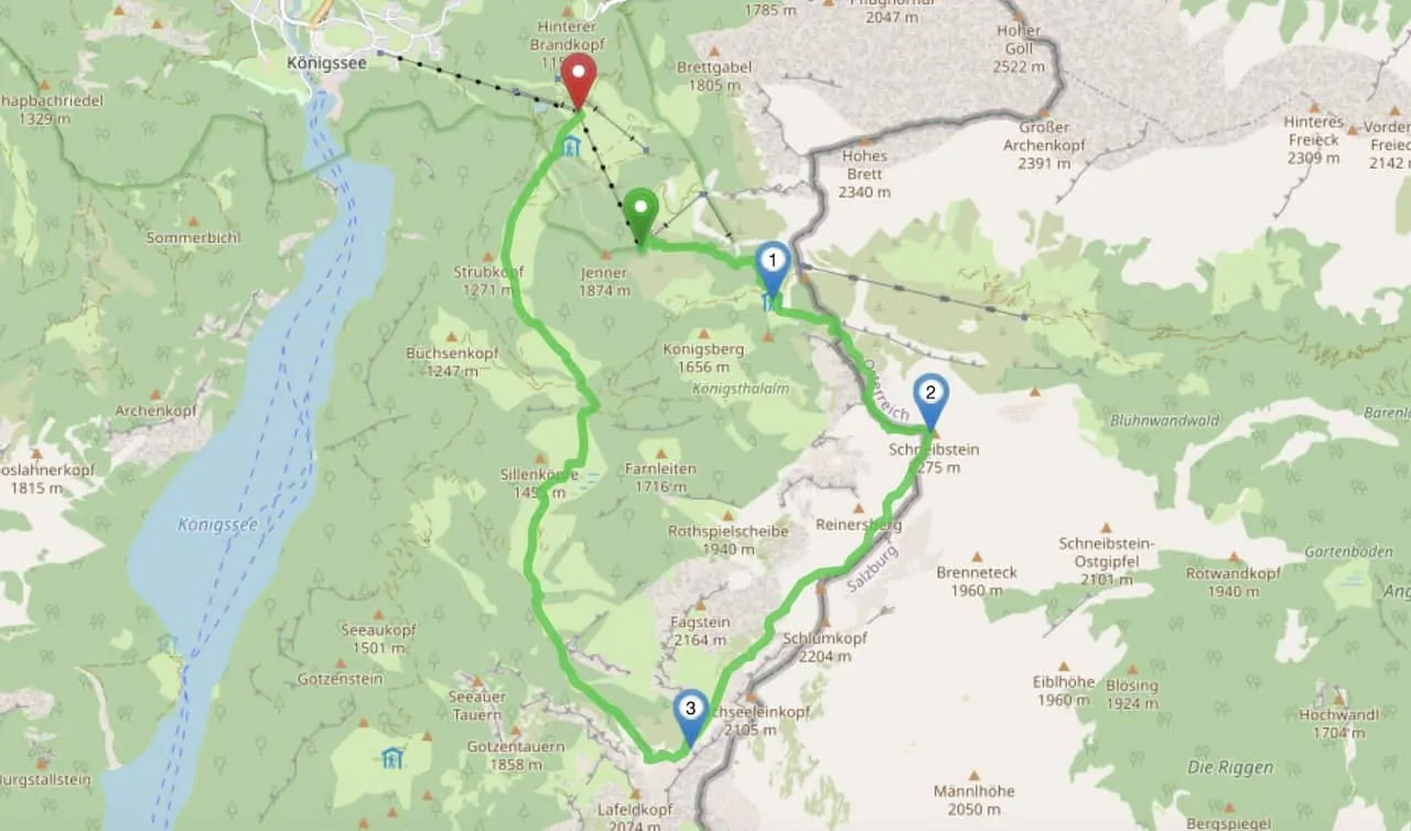 Berchtesgaden Hiking Map