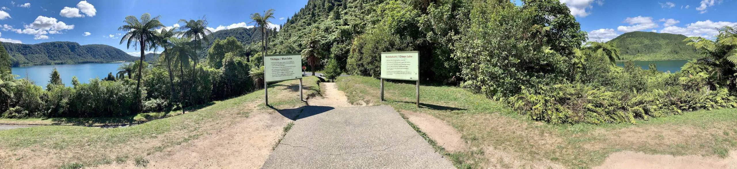 Blue and Green Lakes Panoramic