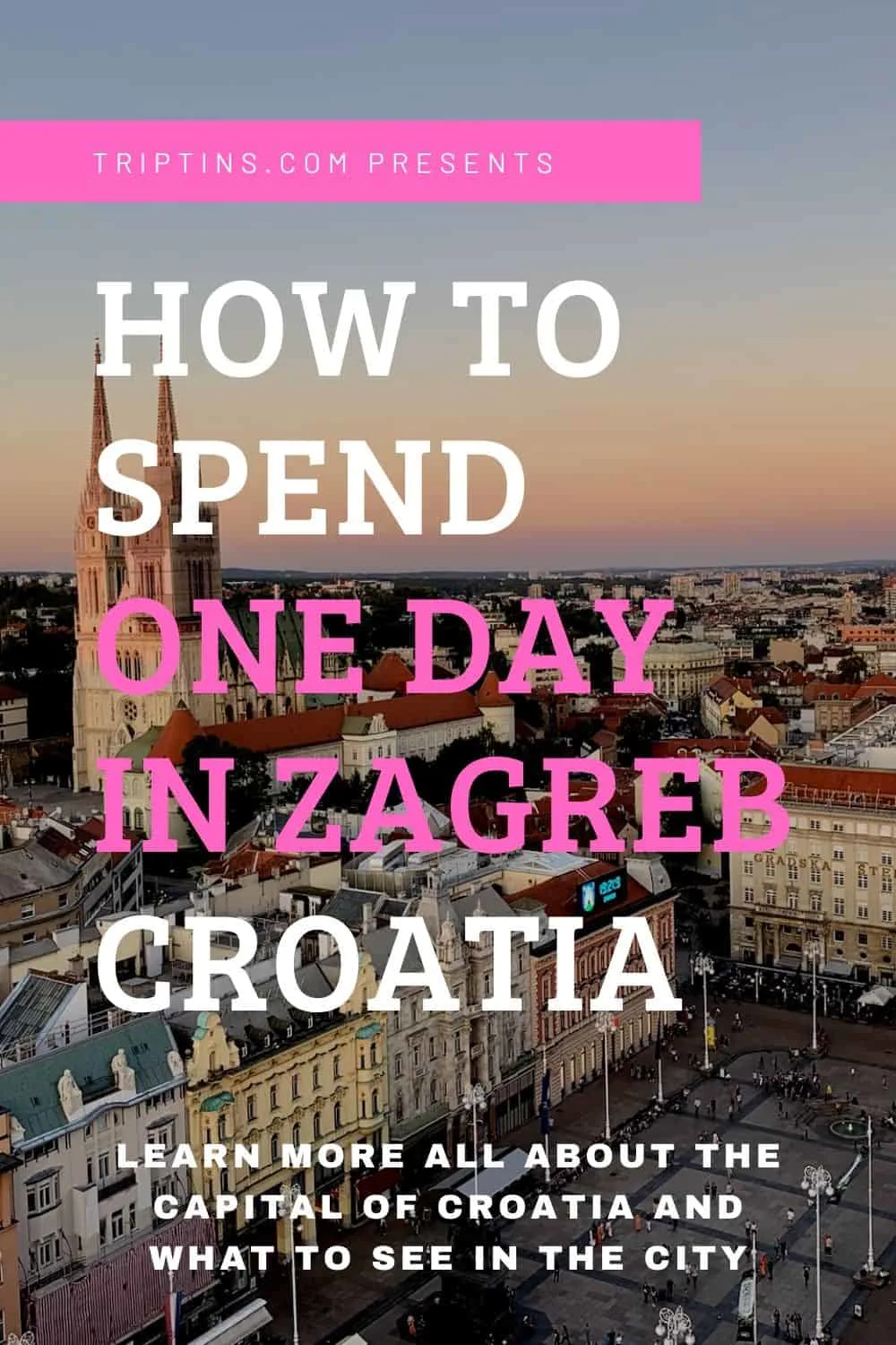 One Day in Zagreb Croatia