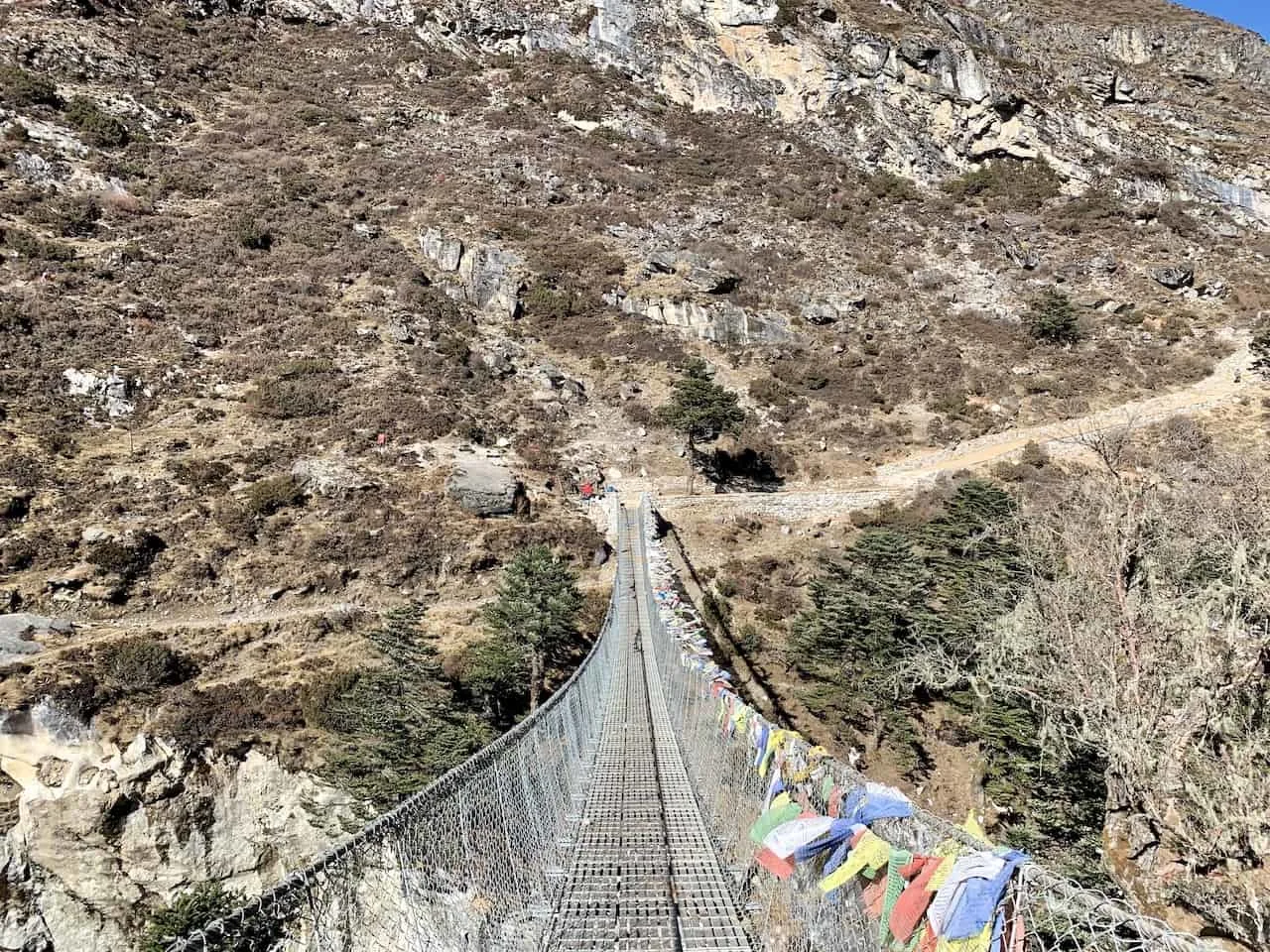 Pangboche Suspension Bridge