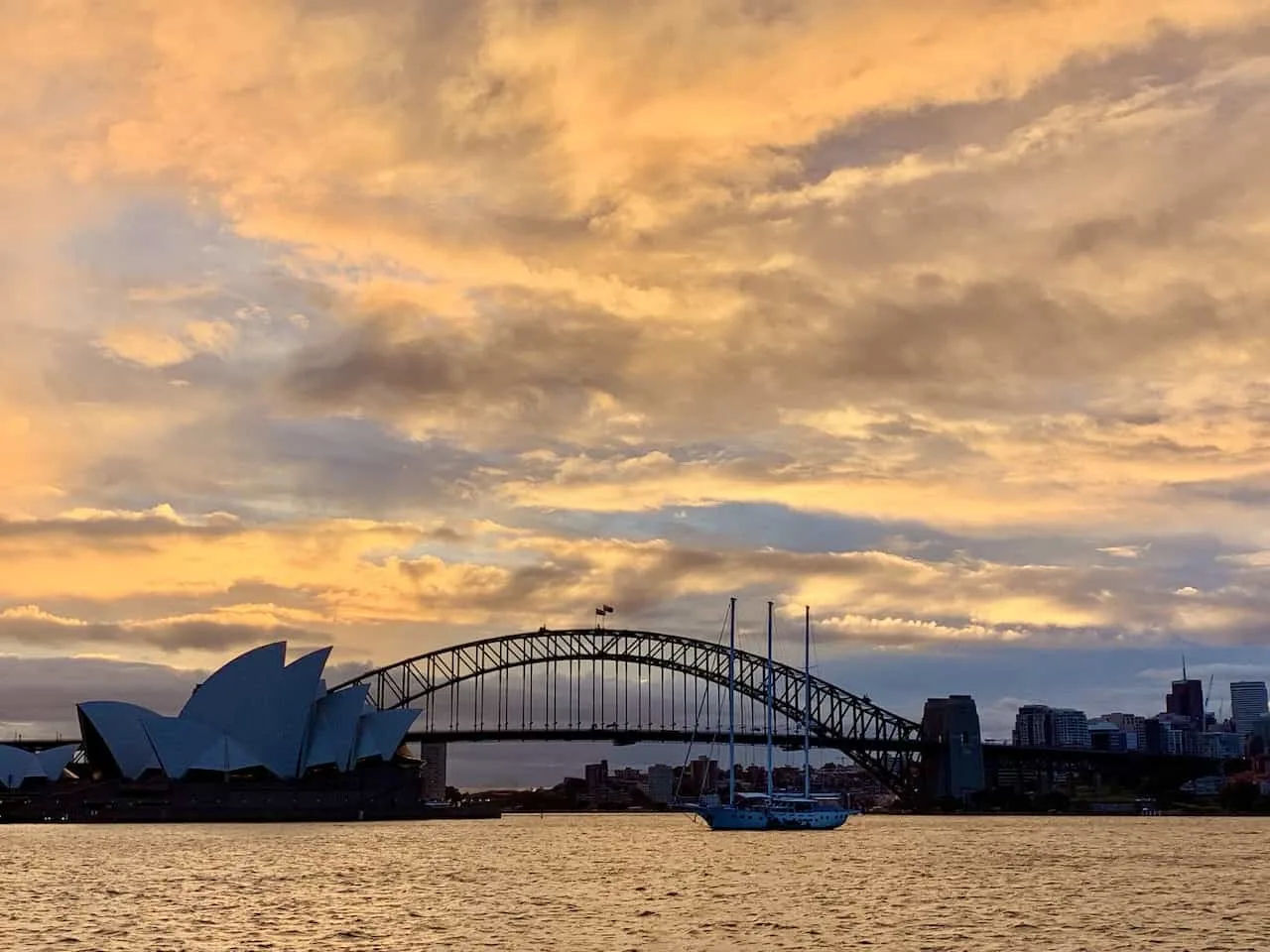 Sydney Sunset Mrs Macquaries Chair