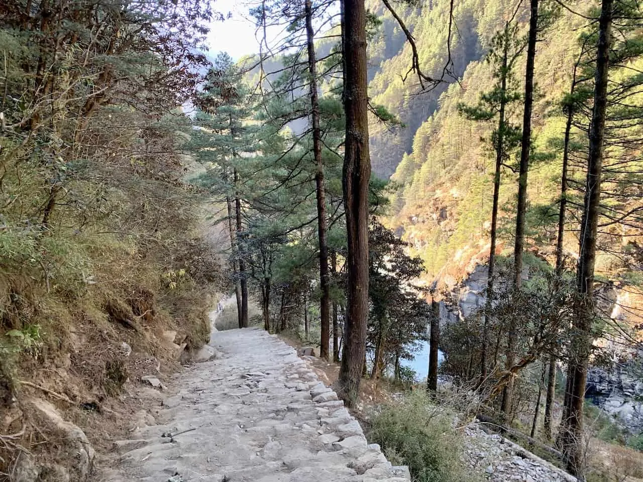 Downhill Trek to Lukla