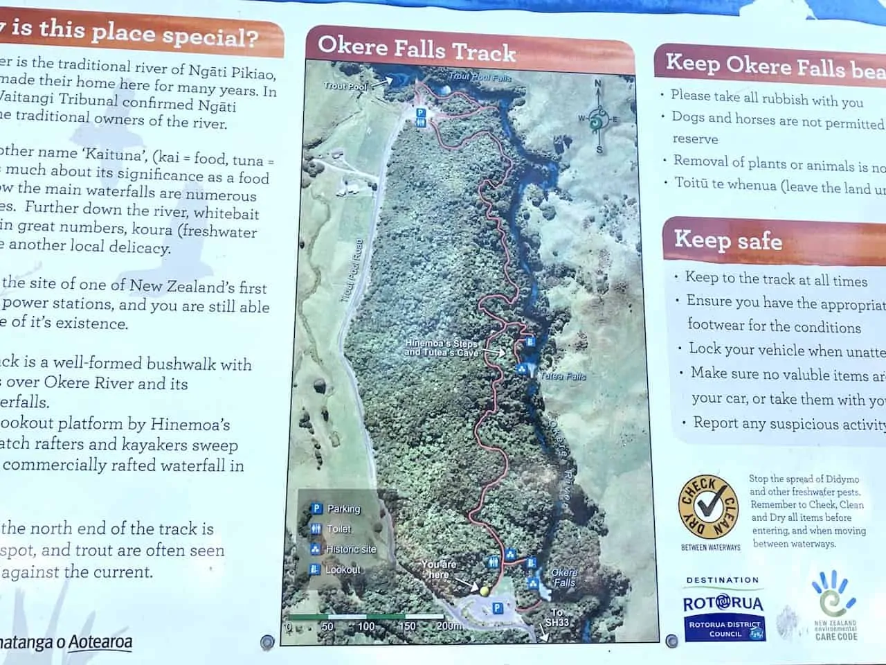 Okere Falls Walk Map