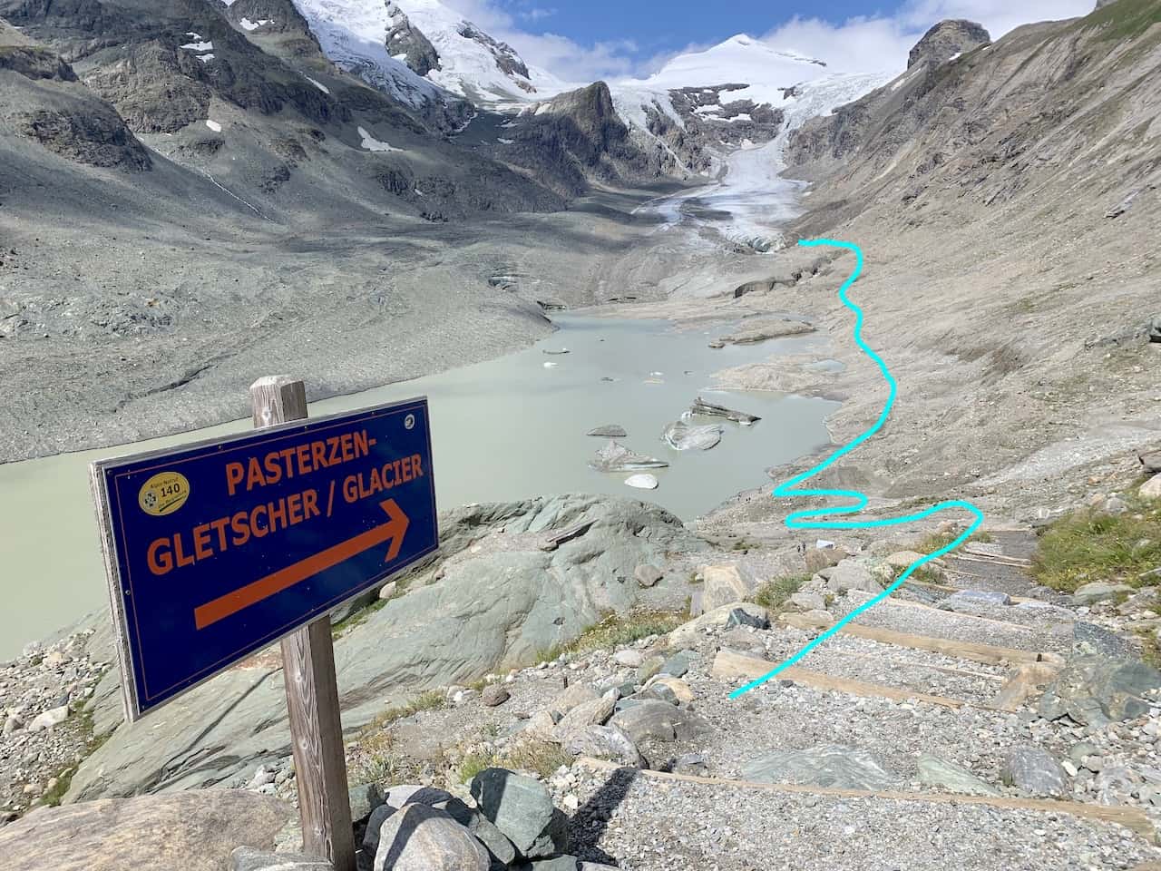 Pasterze Glacier Trail Map