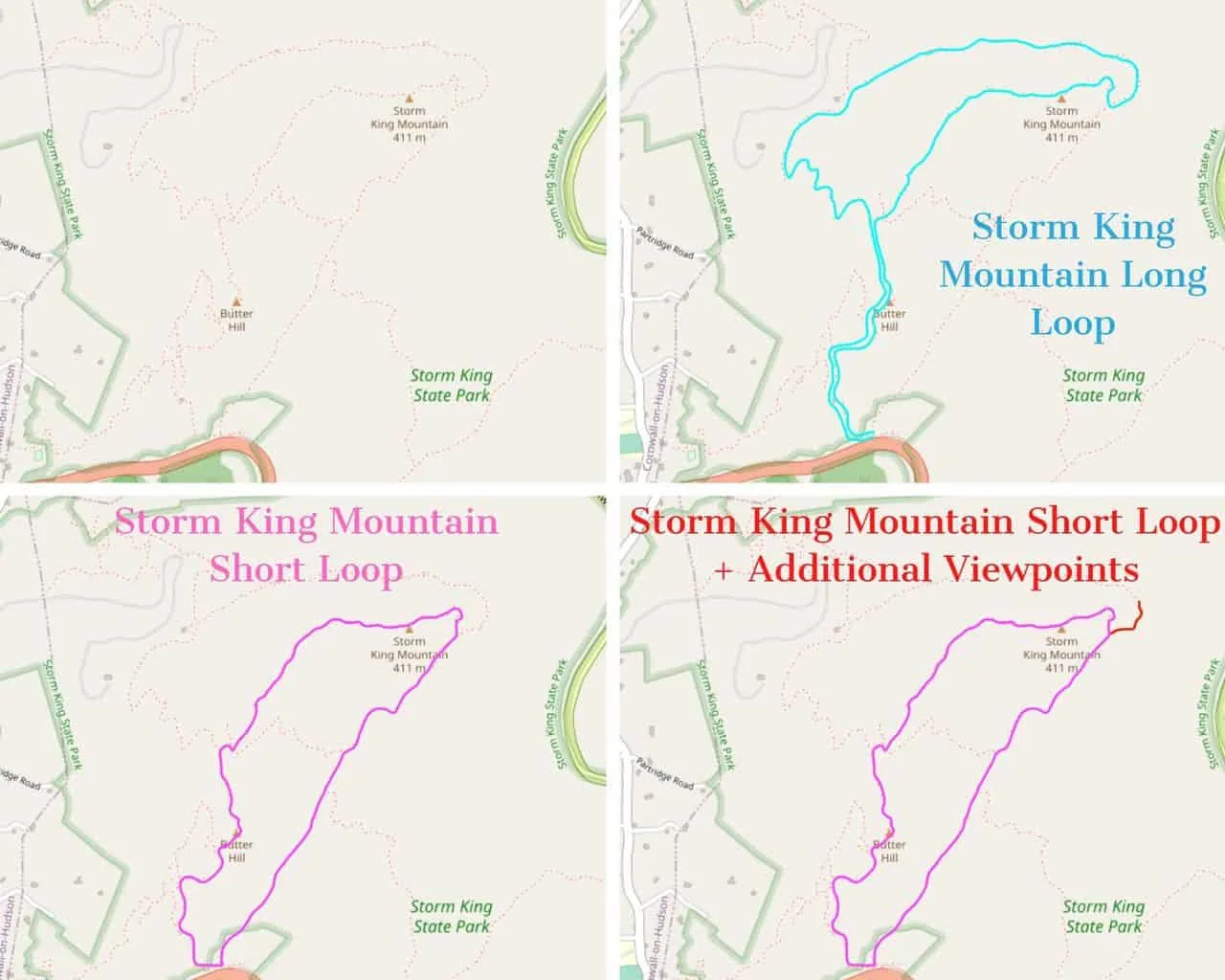 Storm King Mountain Trail Map