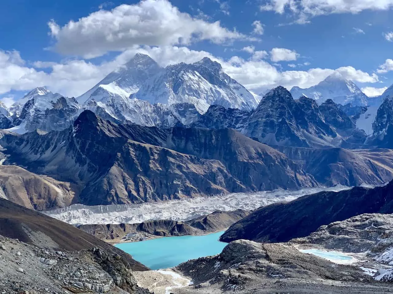 View of Mount Everest Renjo La Pass