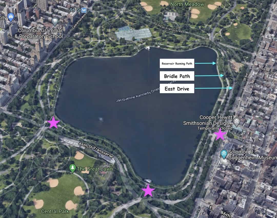 A Helpful Guide to the Central Park Reservoir Loop Running Path