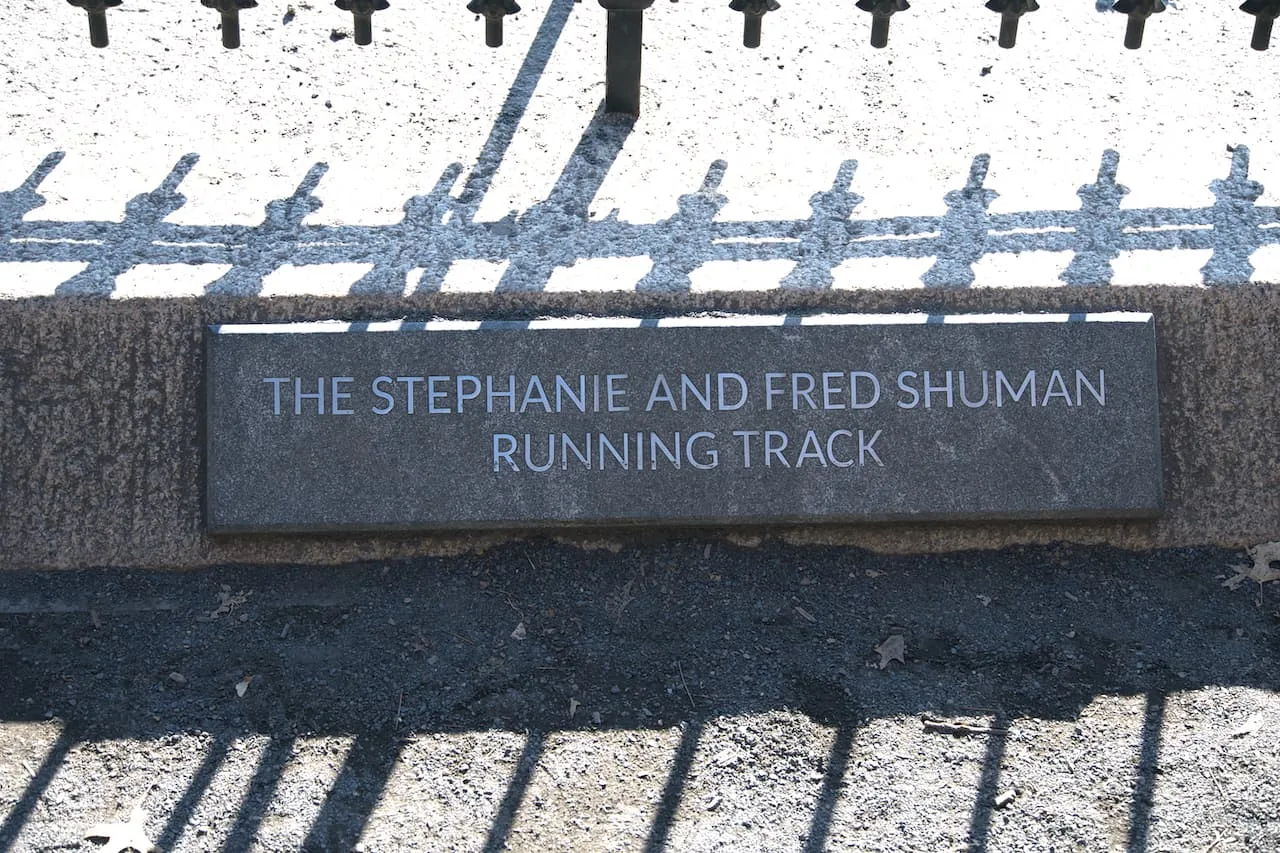 Stephanie and Fred Shuman Running Track New York