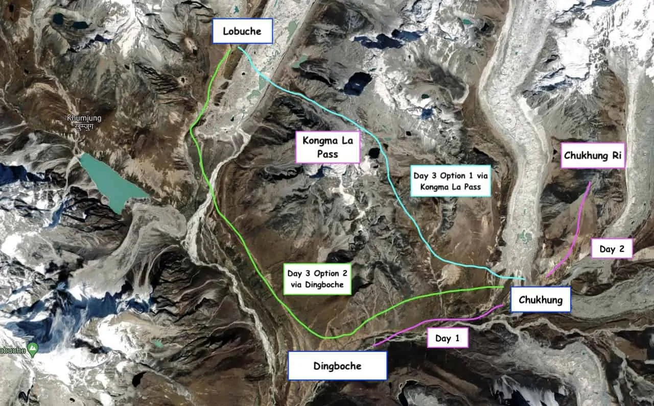 Chukhung Ri Hiking Options