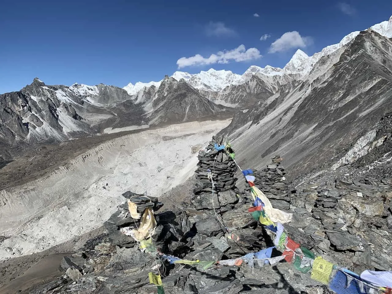 Chukhung Ri Summit Flags