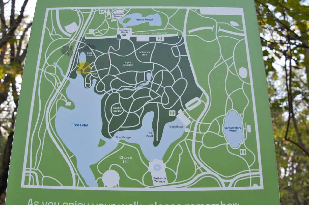 The Ramble Manhattan Map