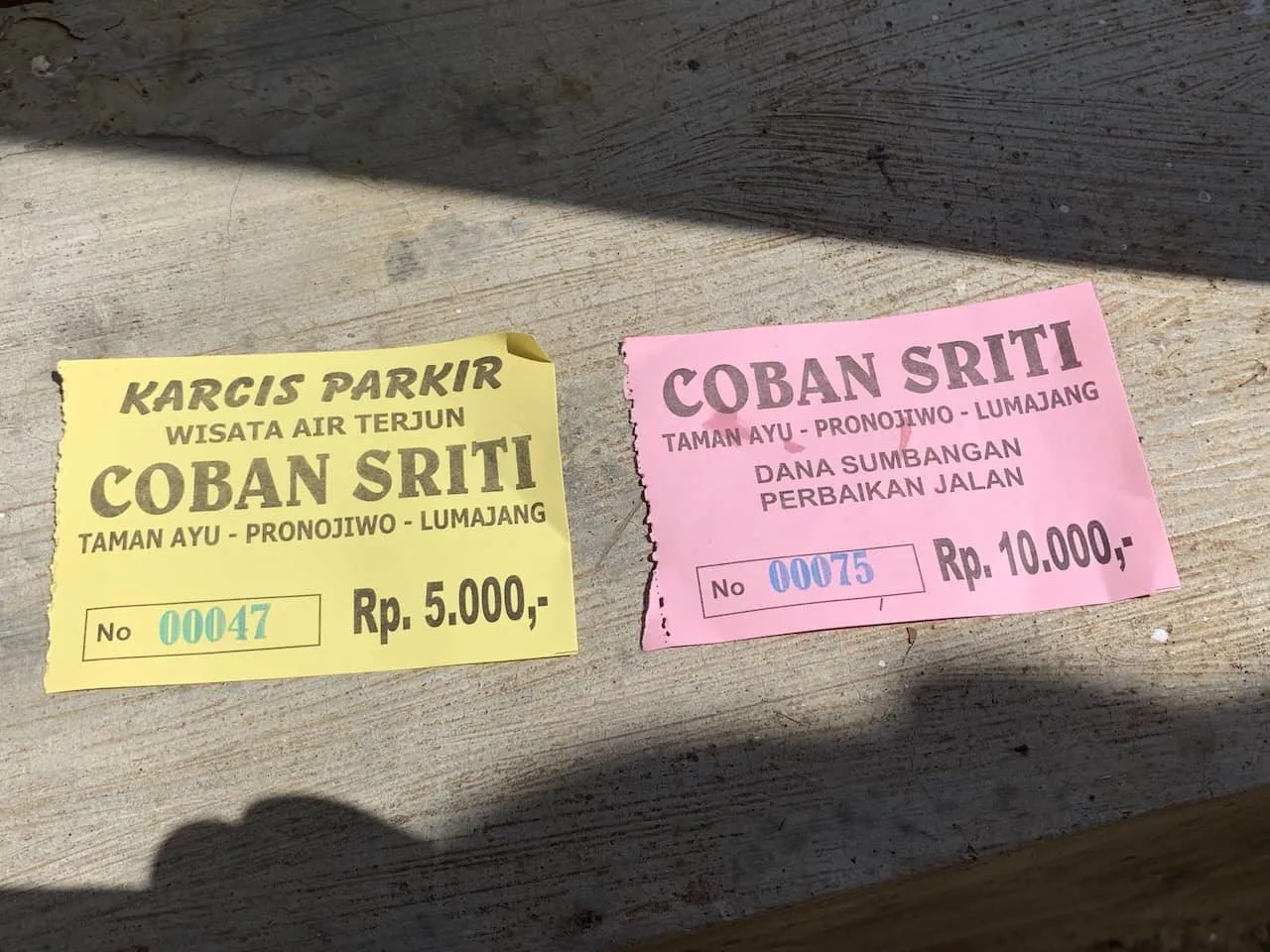 Coban Sriti Tickets