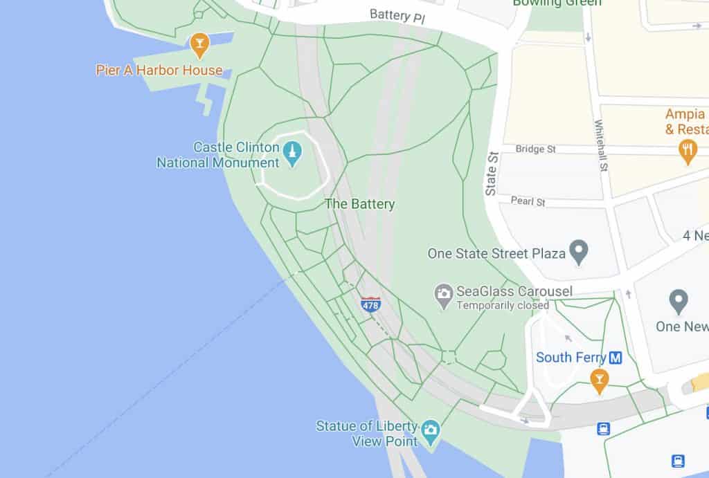 Statue of Liberty View from Battery Park (Best Statue of Liberty Viewpoint)