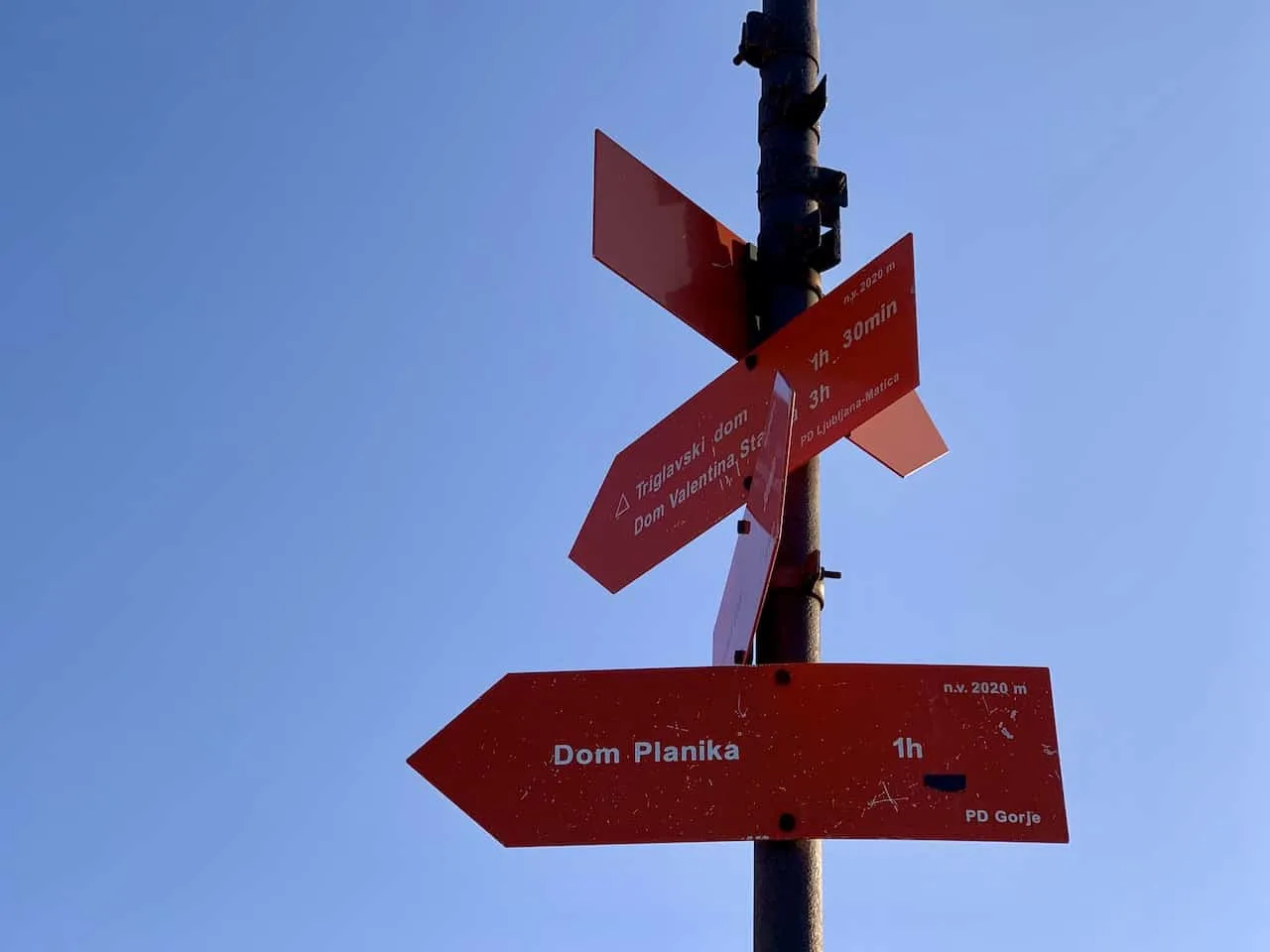 Triglav Trail Signs