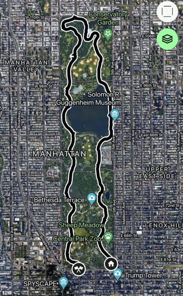 Central Park Full Loop Running Guide 6 Mile Loop Central Park + Map
