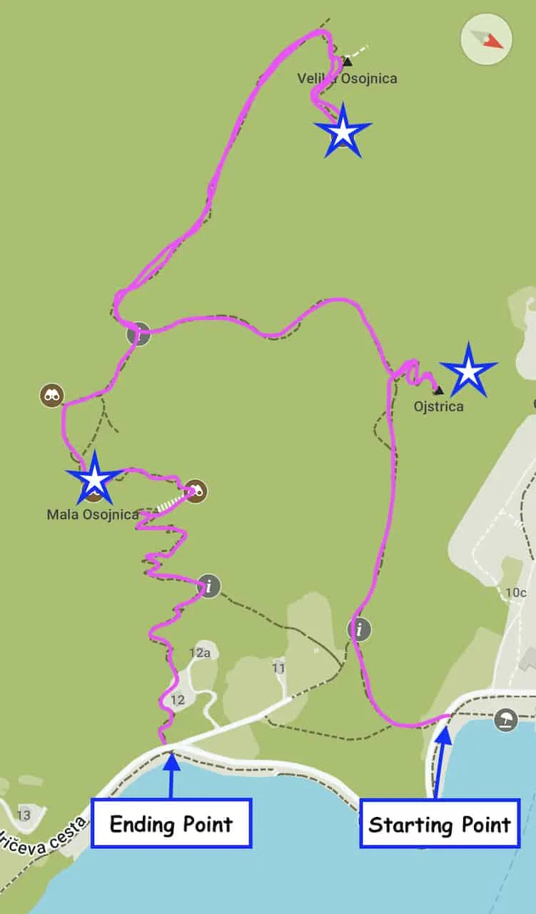Lake Bled Hiking Map