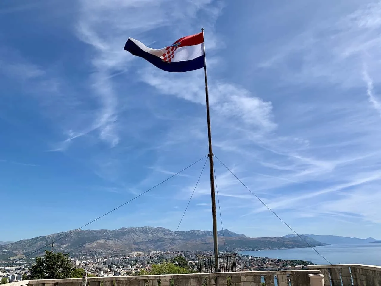 Marjan Hill Croatia Flag