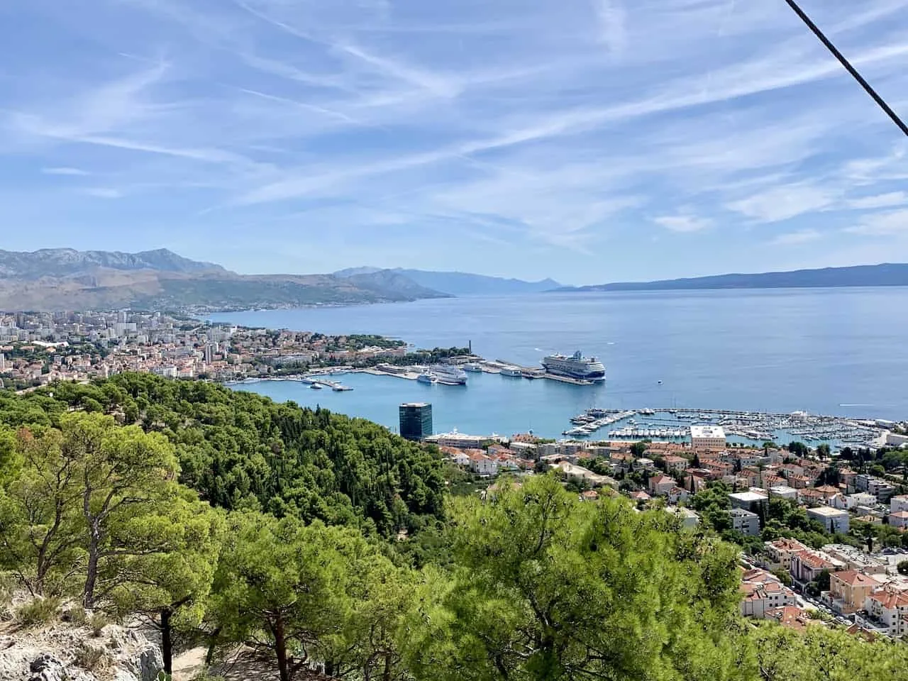 View from Marjan Hill Split