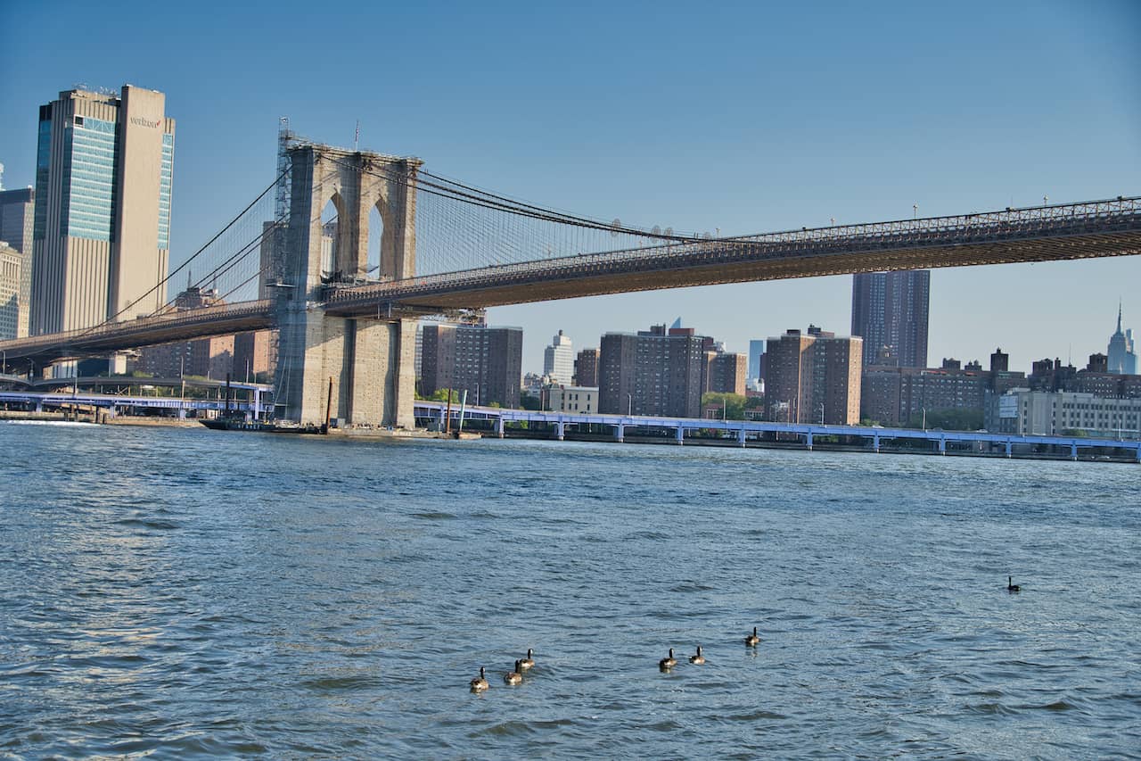 Brooklyn Bridge East River View