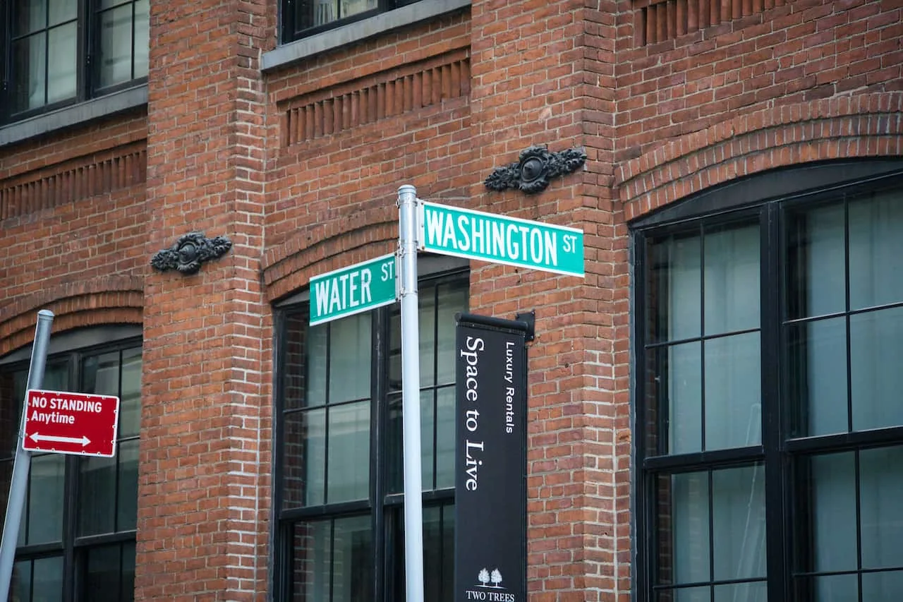 Washington Street and Water Street