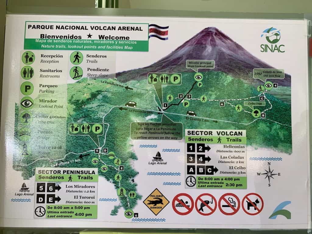 A Complete Guide to Arenal Volcano National Park | Hike, Trail Map, & Tips