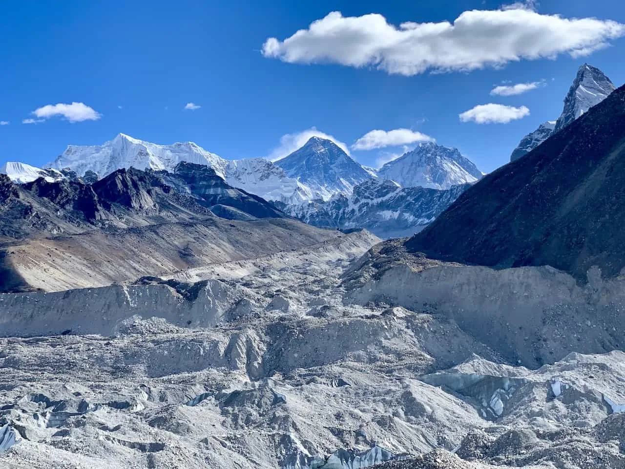 Everest View Gokyo Ngozumpa Glacier