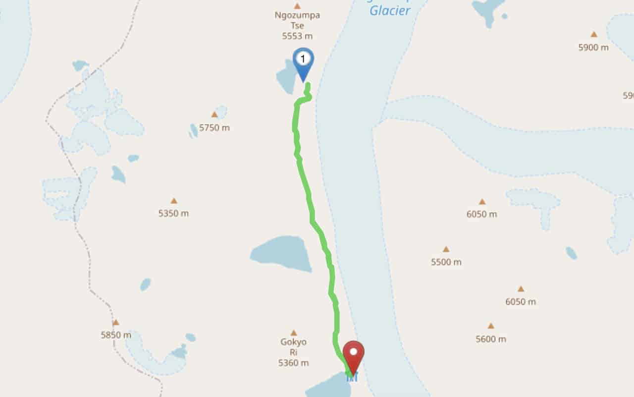 Gokyo Lakes Trek Map