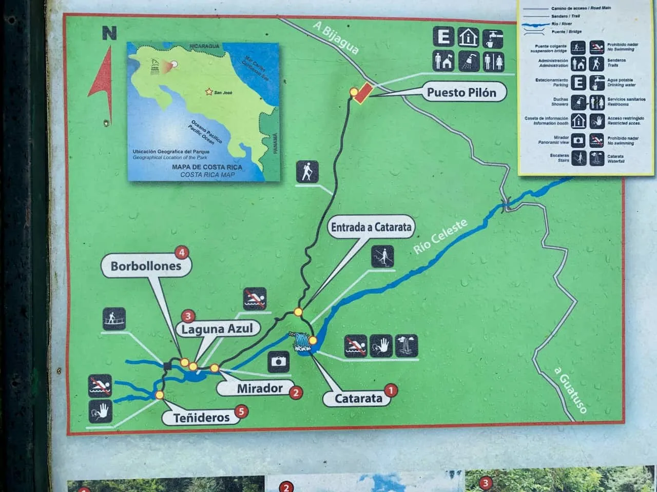 Rio Celeste Map