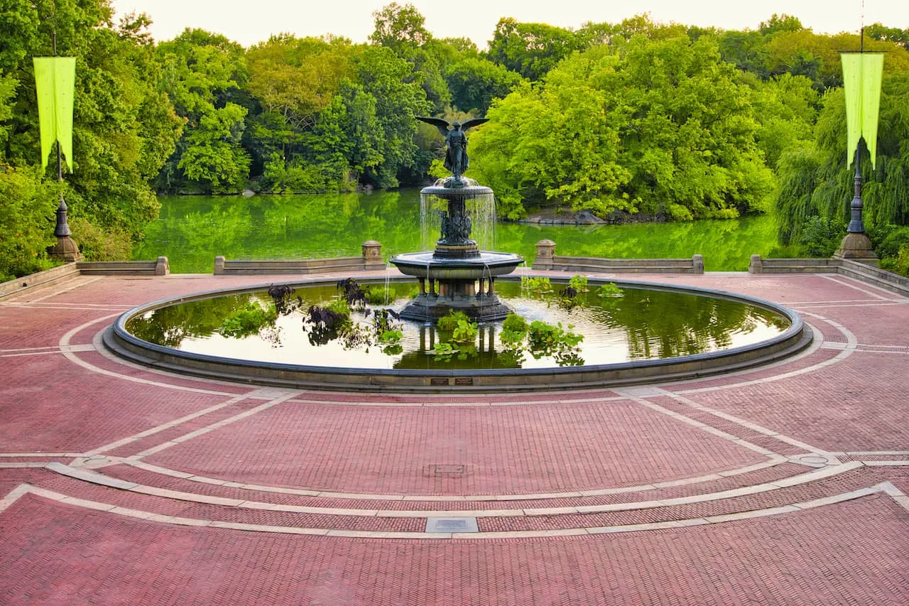 Central Park, Bethesda Fountain  Attractions in Central Park, New