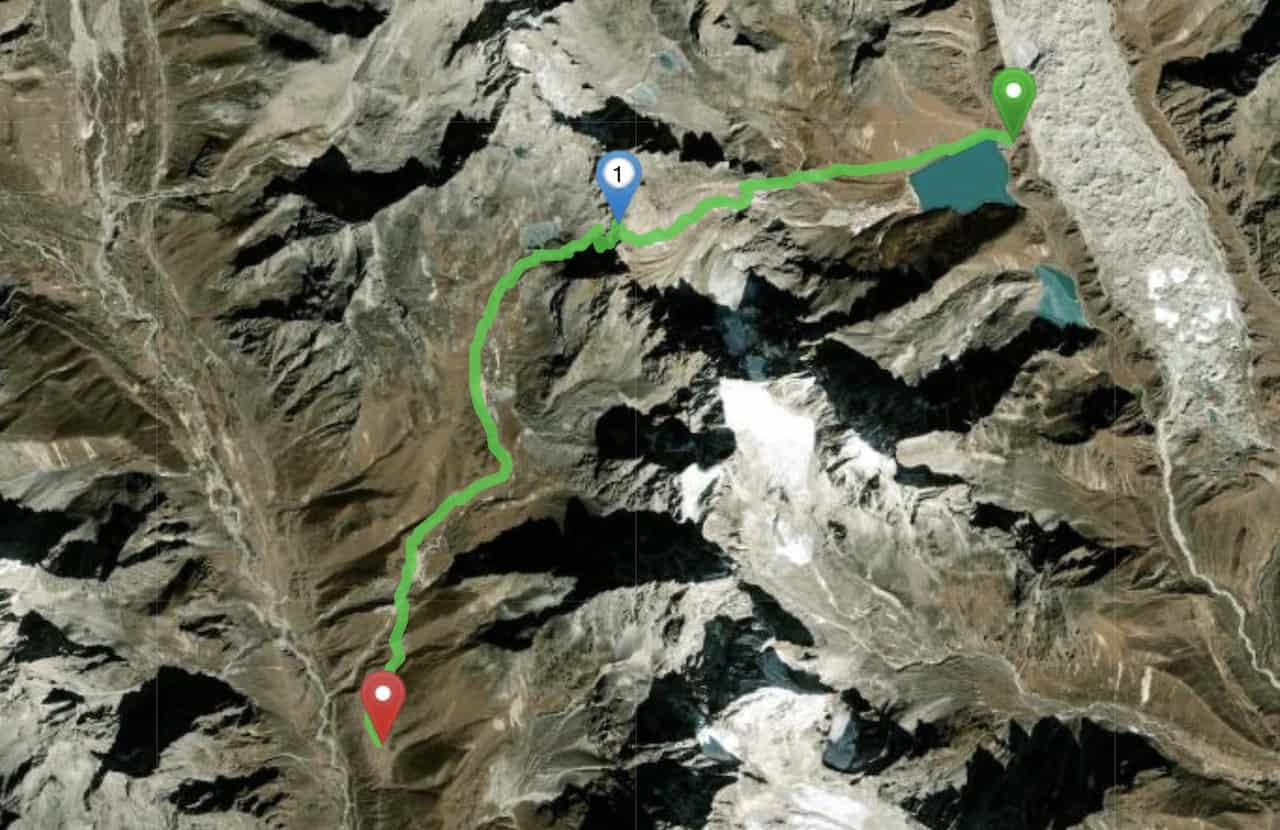 Renjo La Pass Map