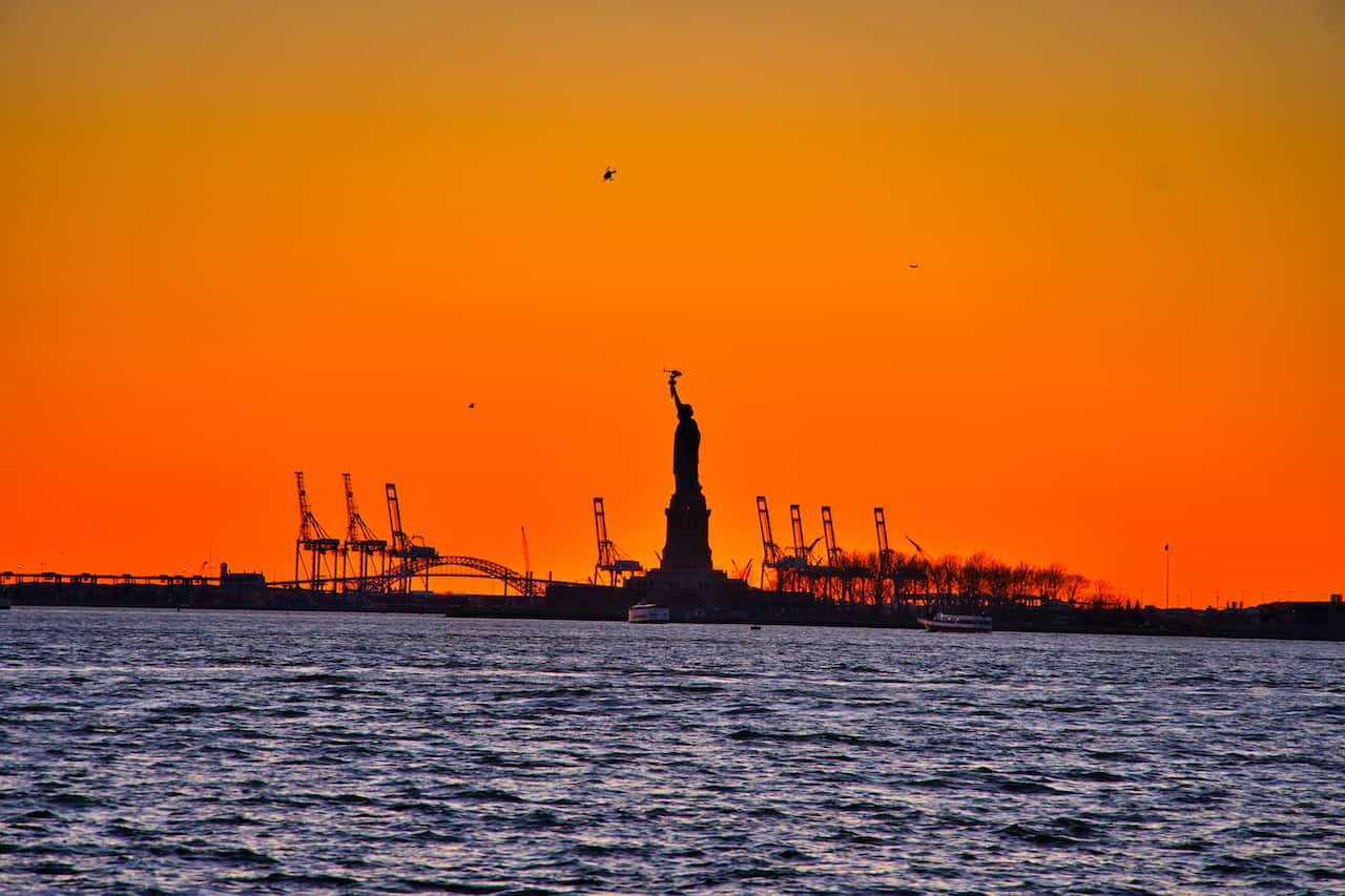 Helicopter Statue of Liberty