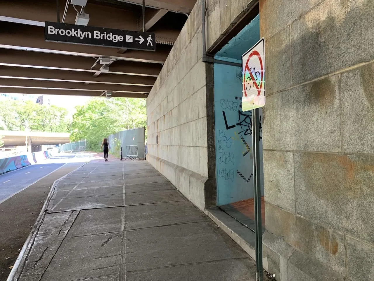 Park Row Underpass Brooklyn Bridge Entrance