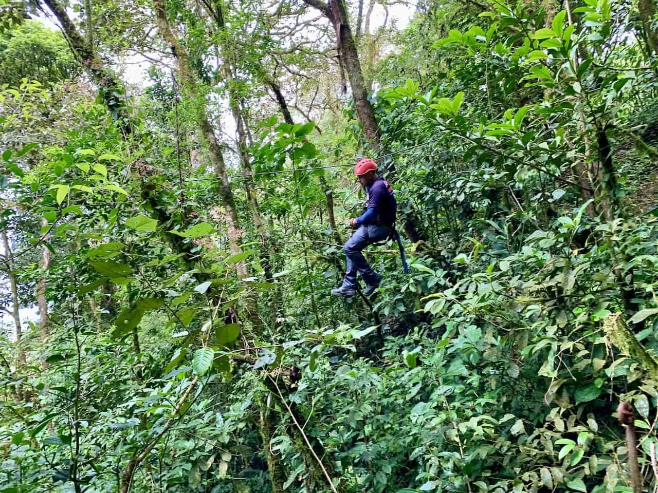 Zip Lining in Monteverde