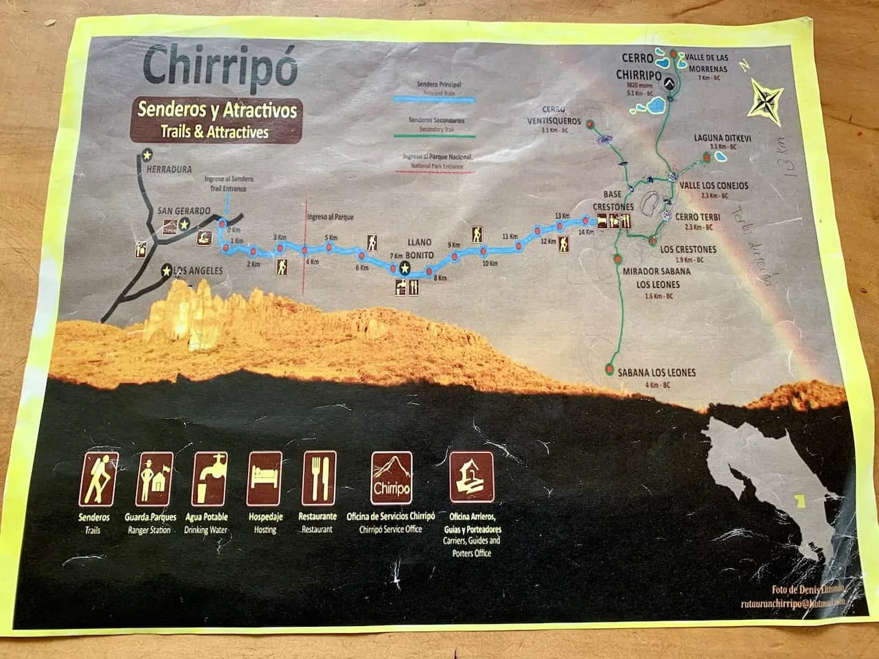 Cerro Chirripo Map