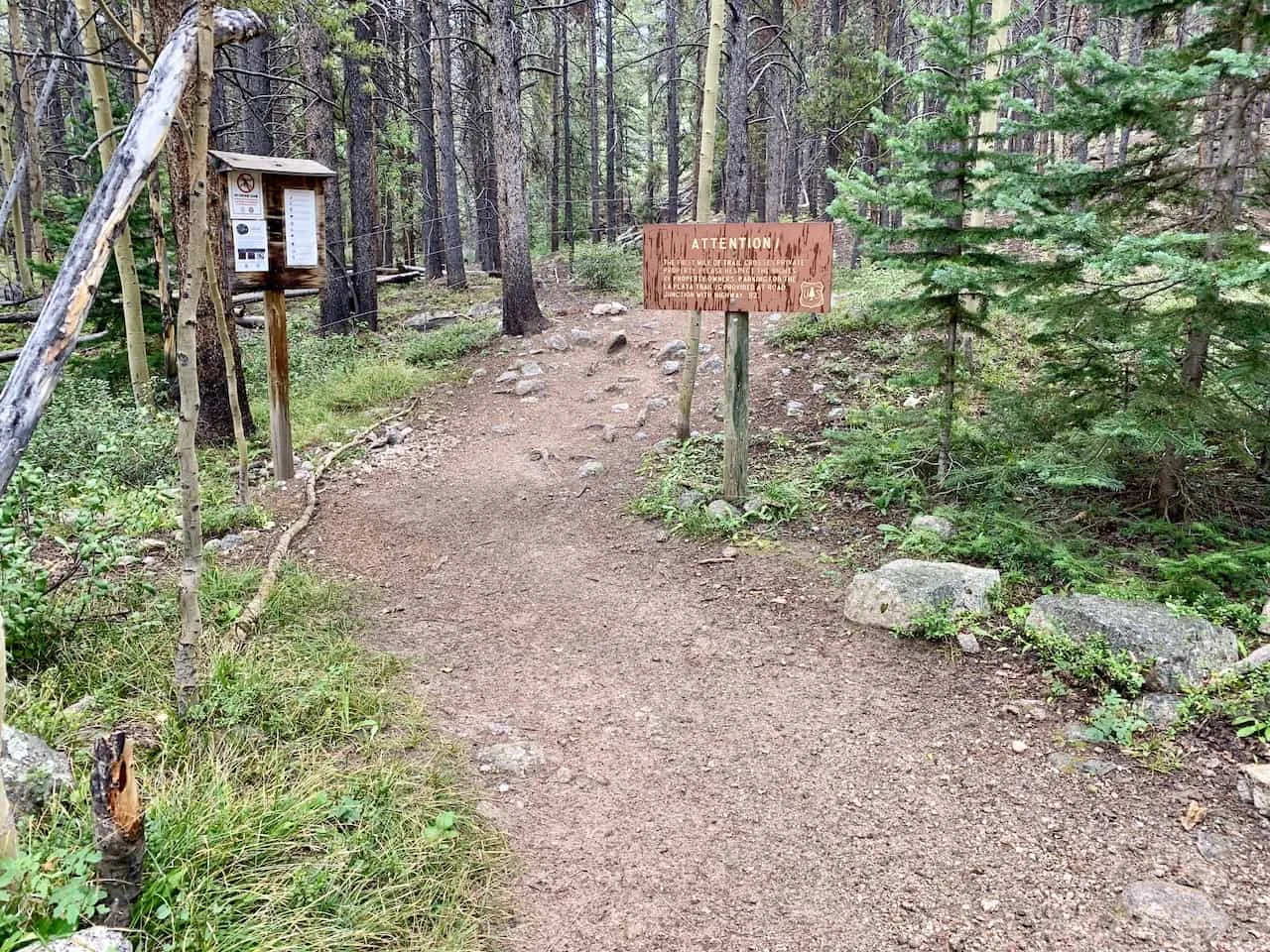 La Plata Peak Trail Entrance