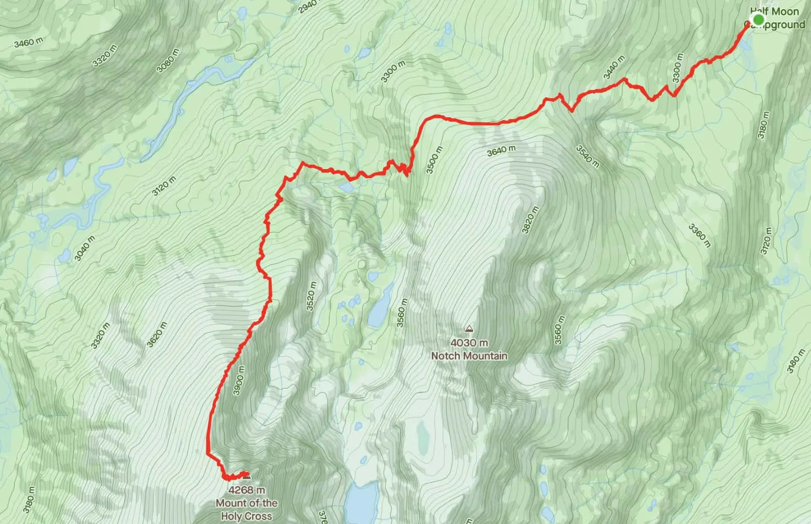 Mount of the Holy Cross Trail Map