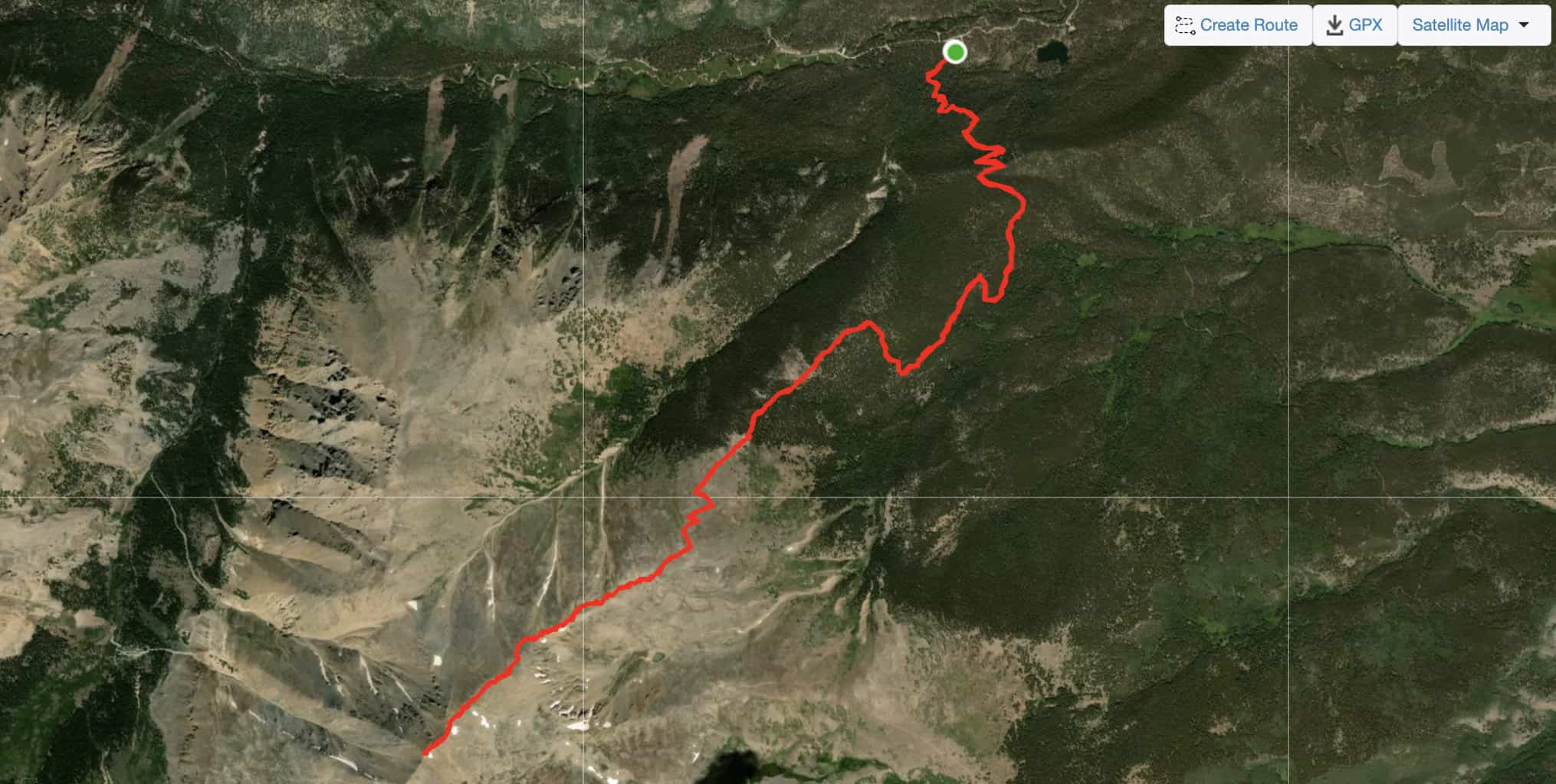 Mt Elbert Hiking Map