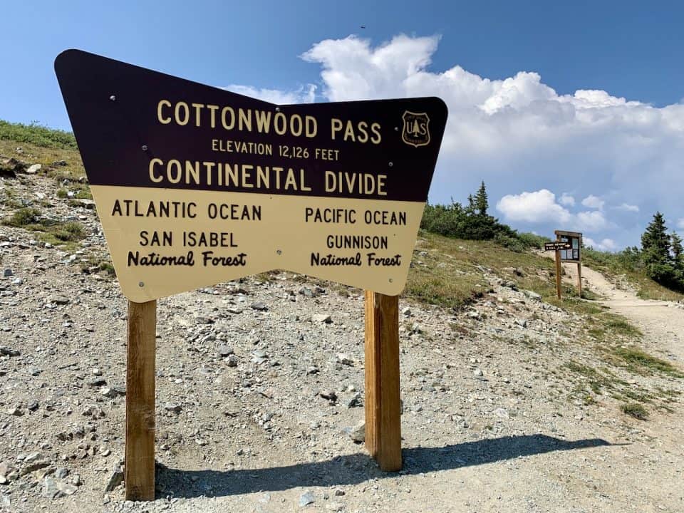 A Scenic Drive on Cottonwood Pass of Colorado Trails, Views & Map