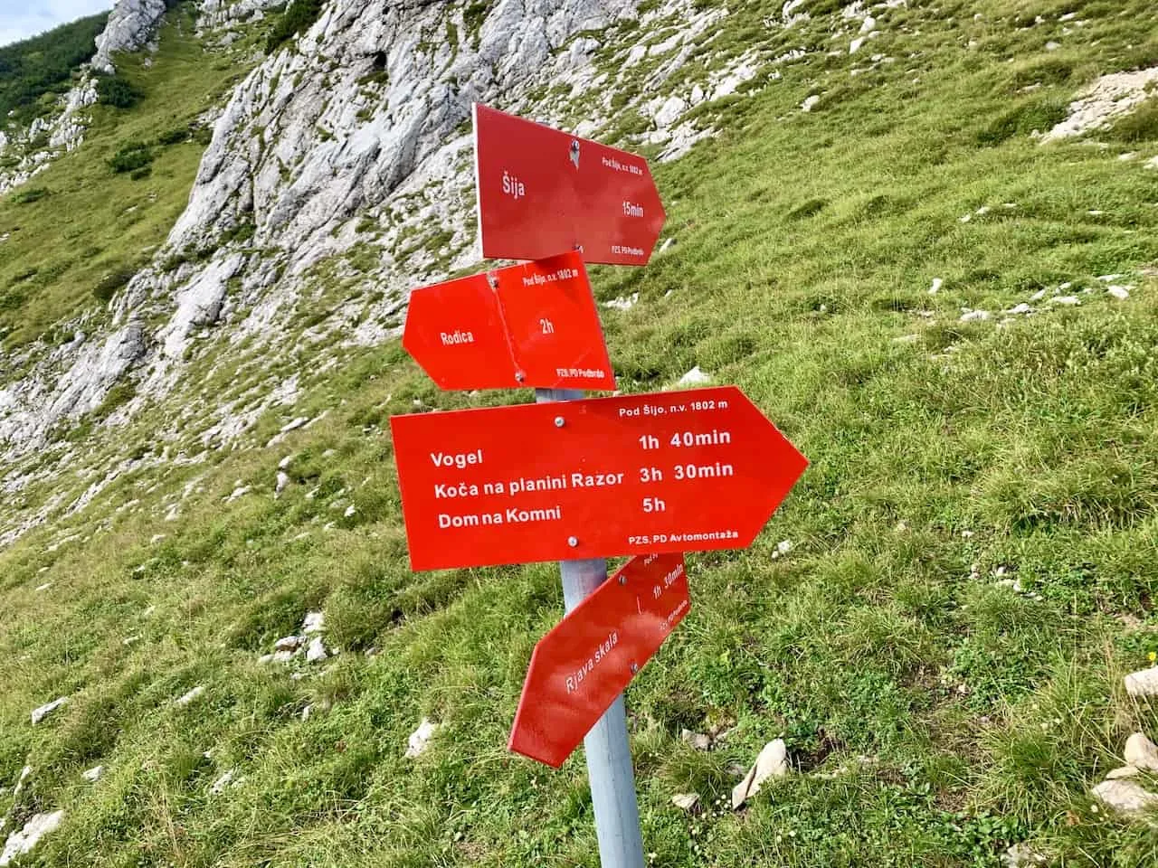 Hiking Directions Slovenia