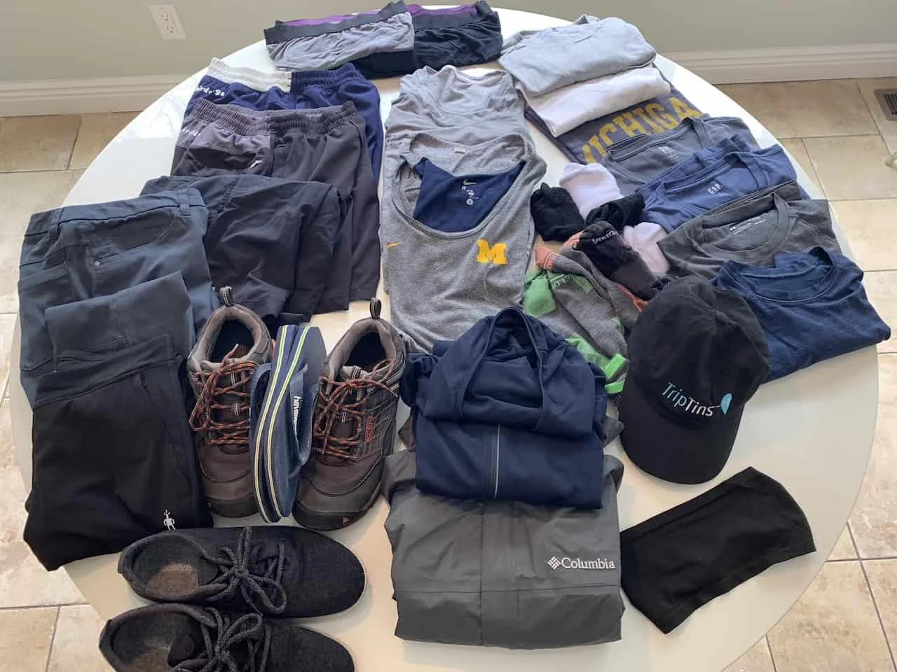 Long Term Travel Clothing Packing List
